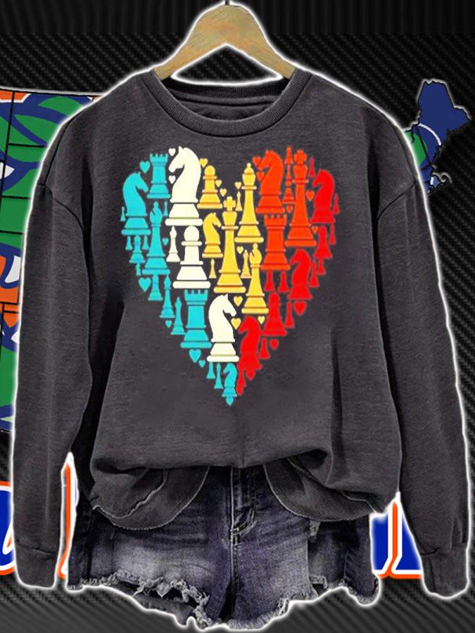 Vintage Retro Chess Gift For Chess Players Men Women Kids T-Shirt sweatshirt