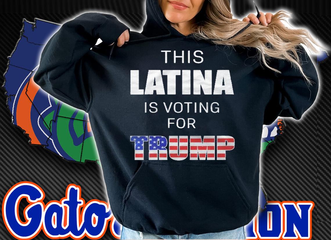 Womens Latinos For Trump 2024 Election President Hispanic Women Shirt hoodie