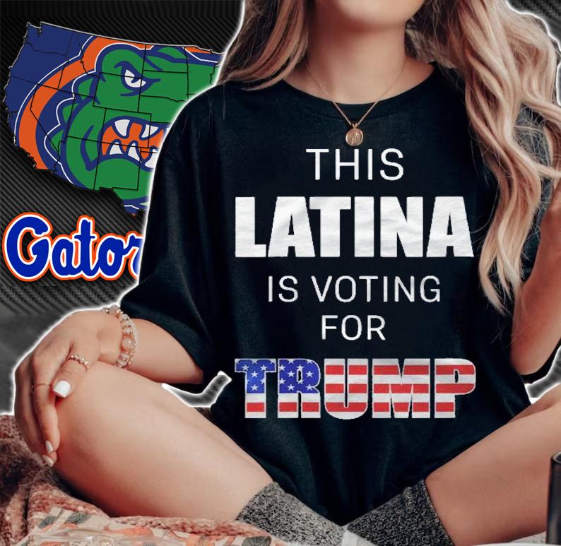 Womens Latinos For Trump 2024 Election President Hispanic Women Shirt woman shirt