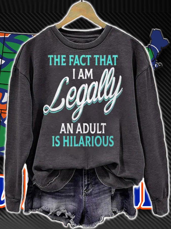 Funny I Am Legally An Adult Turning 18Th Birthday Shirt
