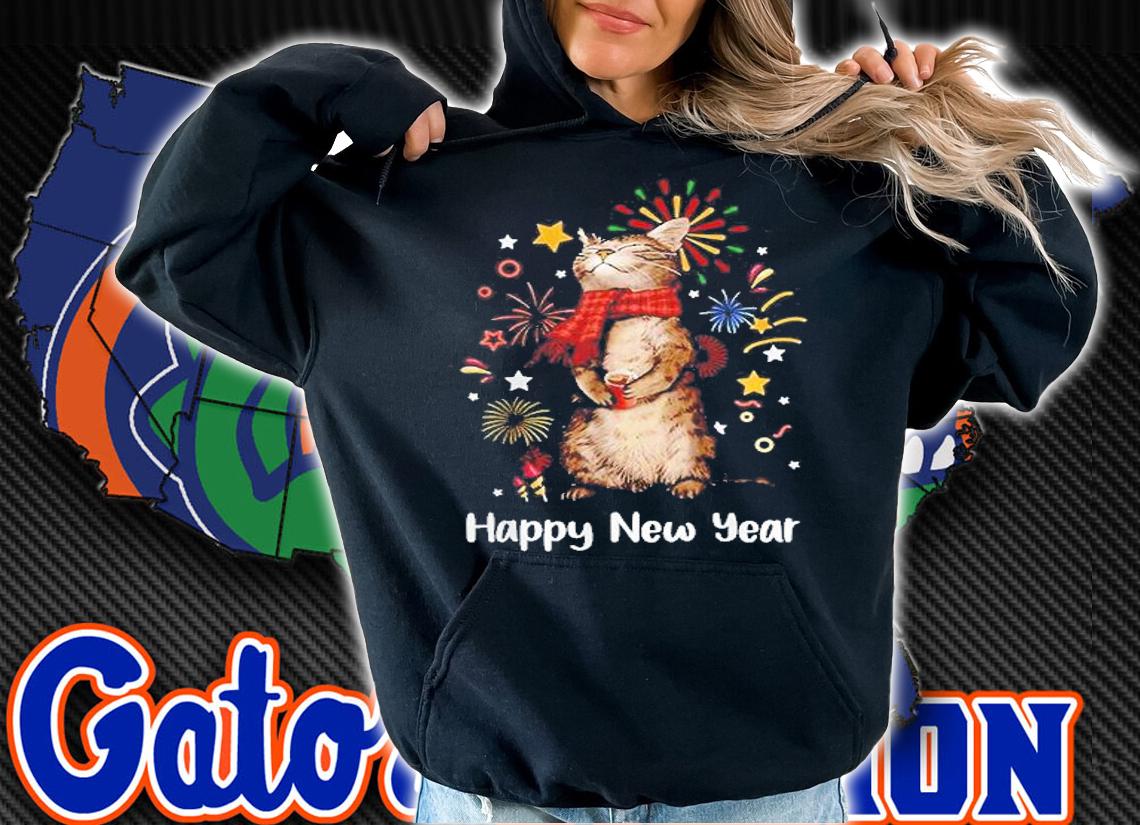 Happy New Year Funny Happy Meow Year Cat Lover Shirt