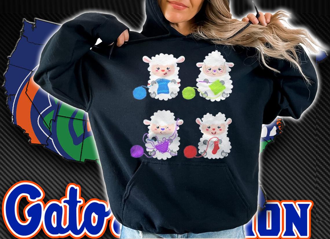 Knit Crochet Knitter Gift Crocheting Sheep Knitting Lover Raglan Baseball Shirt