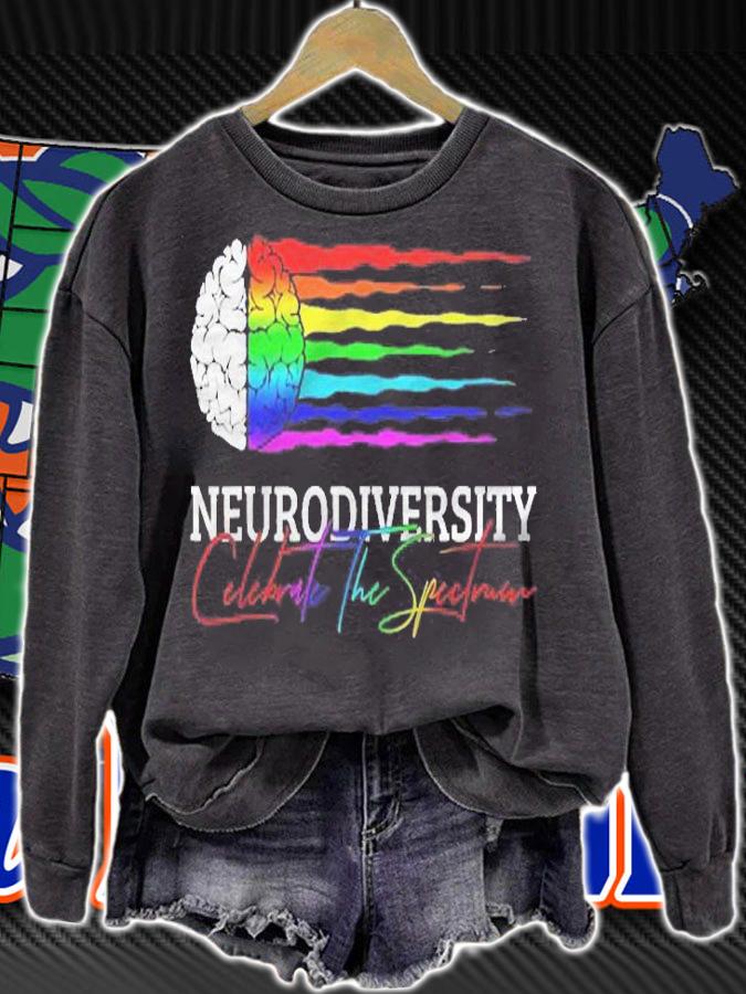 Neurodiversity Shirt Autism Spectrum Adhd Rainbow Shirt sweatshirt