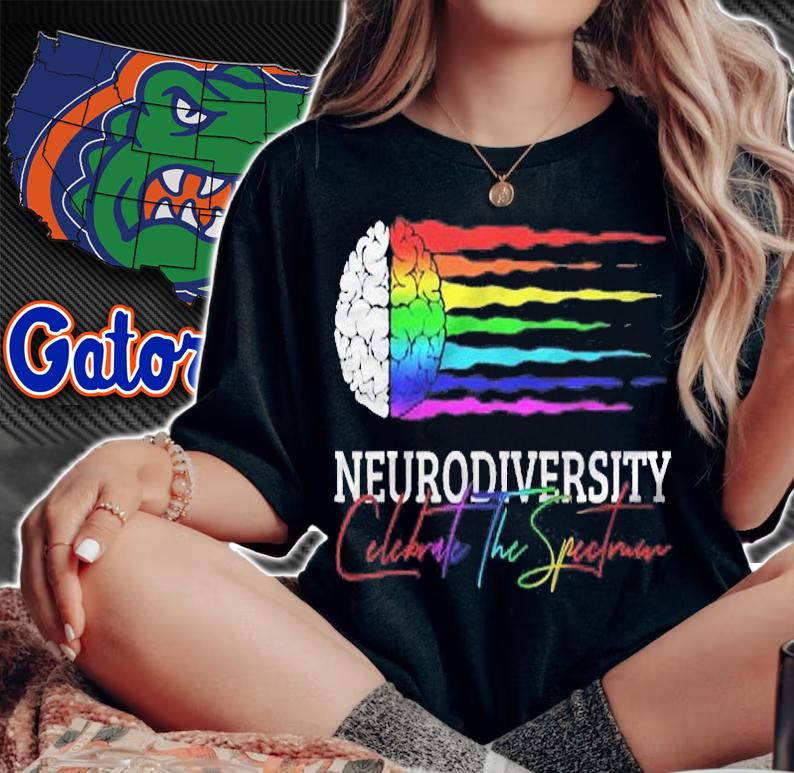 Neurodiversity Shirt Autism Spectrum Adhd Rainbow Shirt woman shirt