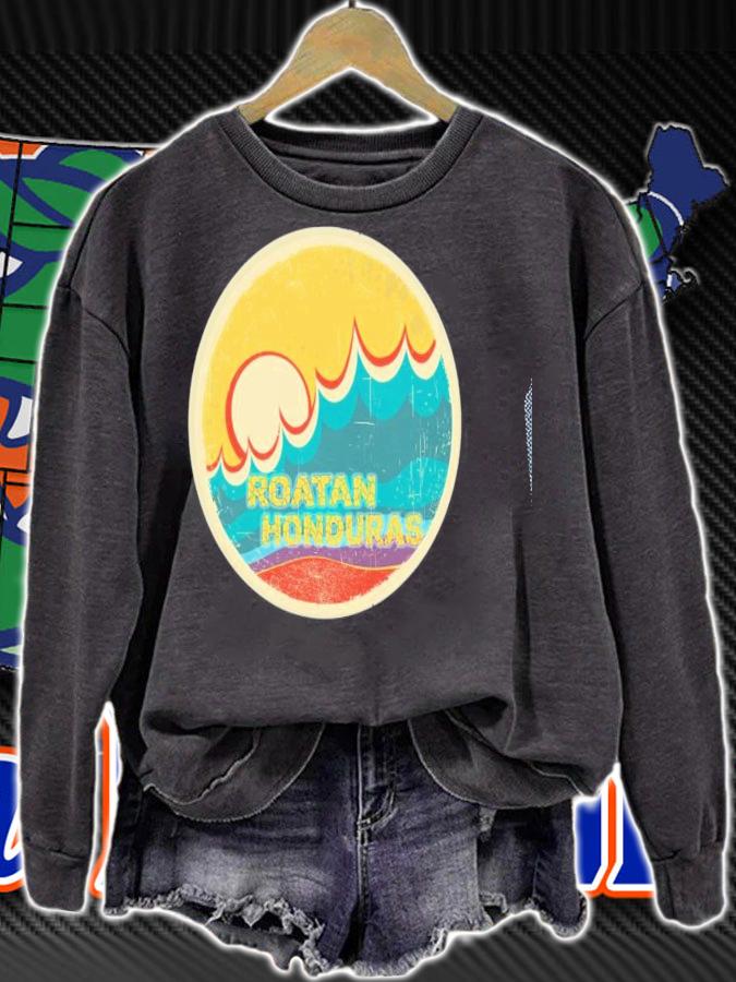 Retro Vintage Roatan Honduras Vacation T-shirt