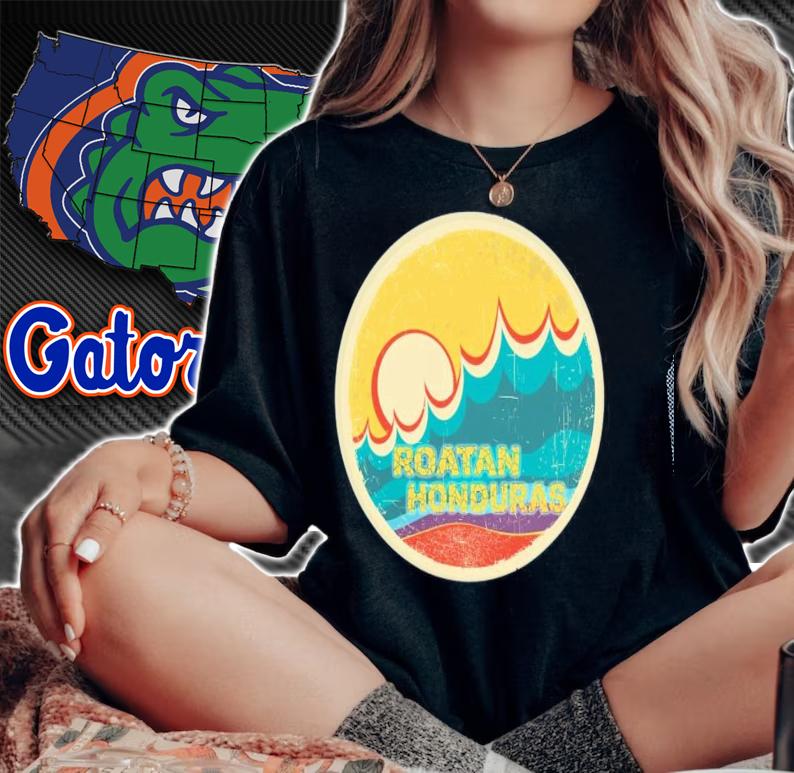 Retro Vintage Roatan Honduras Vacation T-shirt