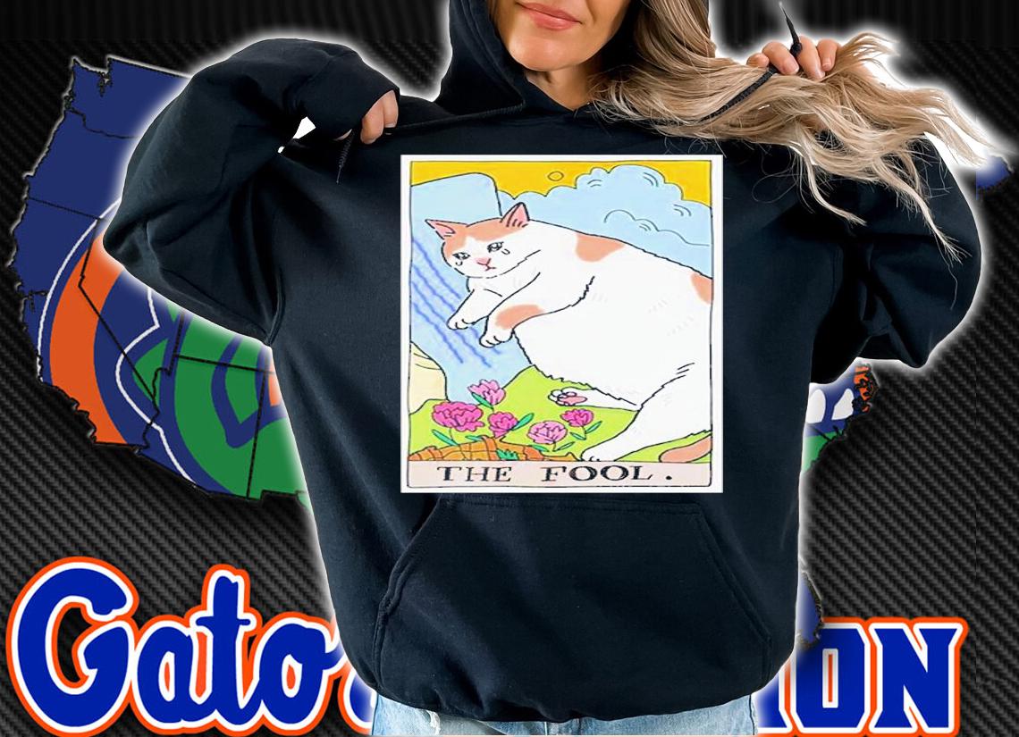Sad Cat Meme The Fool Tarot T-Shirt hoodie
