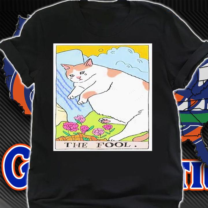 Sad Cat Meme The Fool Tarot T-Shirt shirt