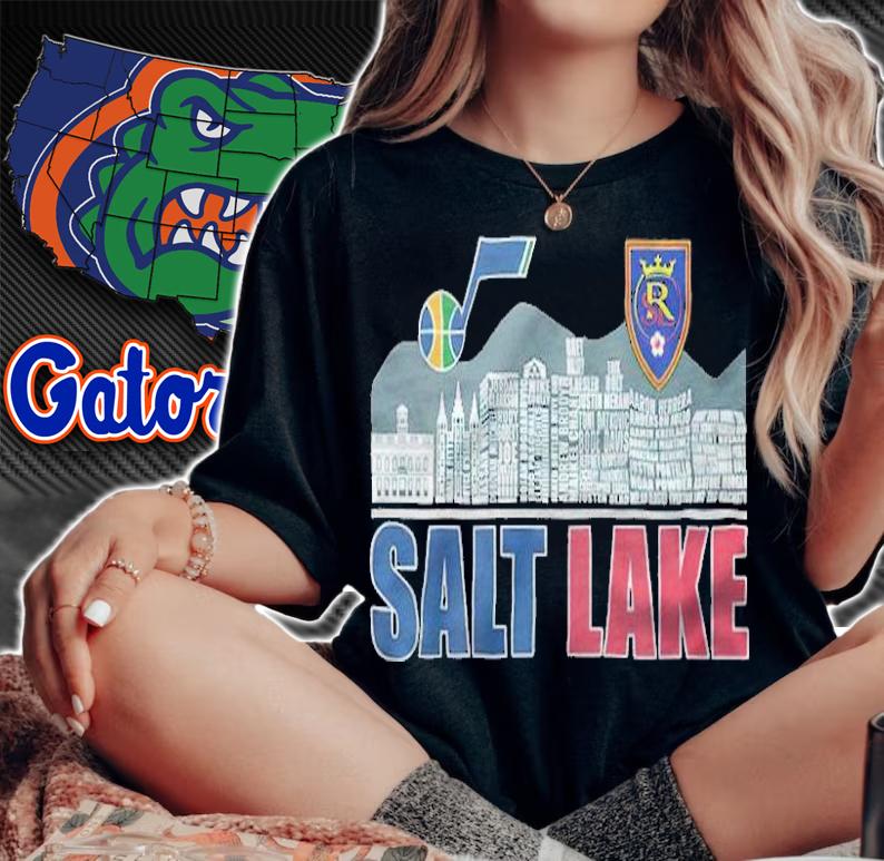 Salt Lake Utah Jazz and Real Salt Lake shirt