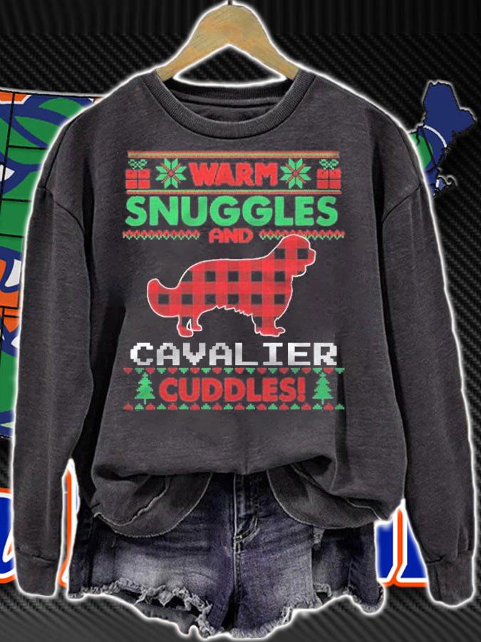 Cavalier King Charles Spaniel Pajama Ugly Christmas Sweater Shirt