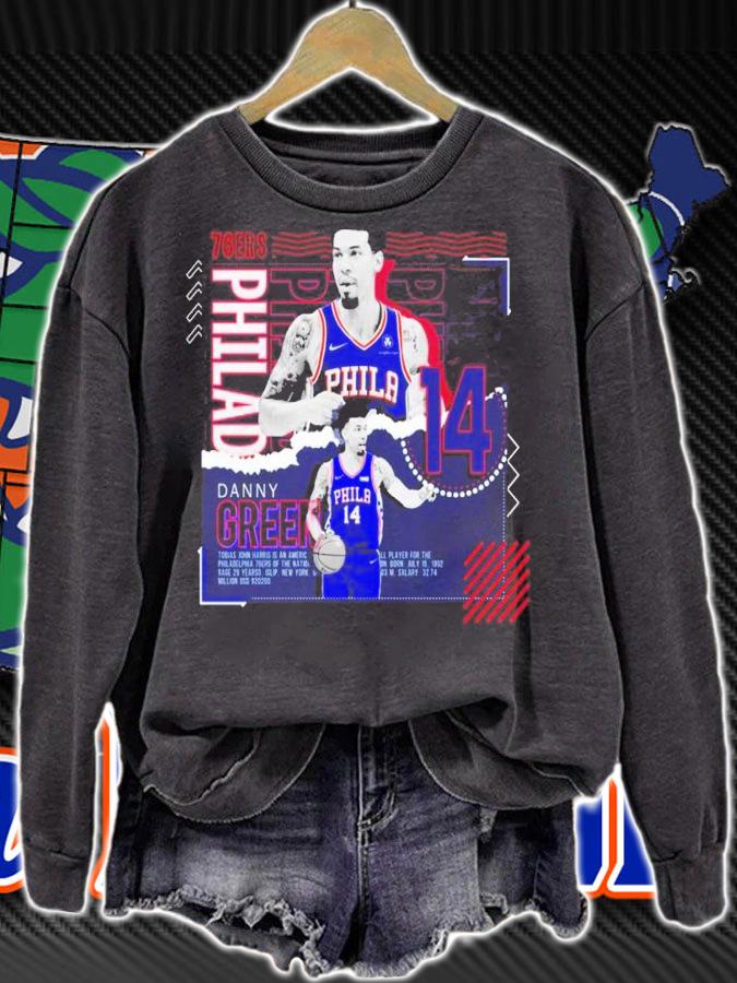Danny Green Basketball Paper Poster 76ers shirt