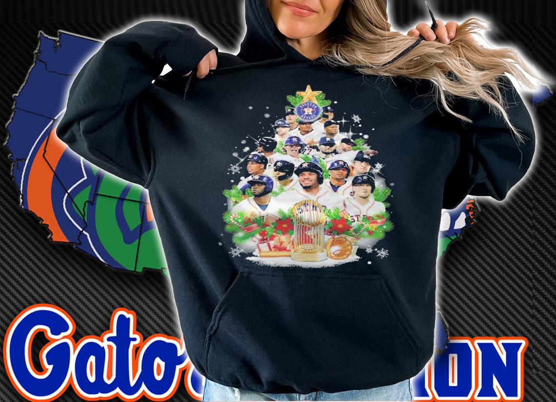 Houston Astros Baseball Team Christmas Tree Shirt hoodie