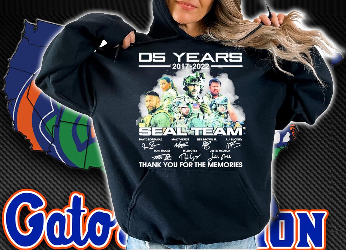 05 years 2017 2022 Seal Team signatures t-shirt hoodie