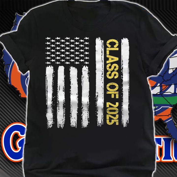 Class Of 2025 Senior Patriotic American Flag Graduation Gift Pullover Shirt shirt
