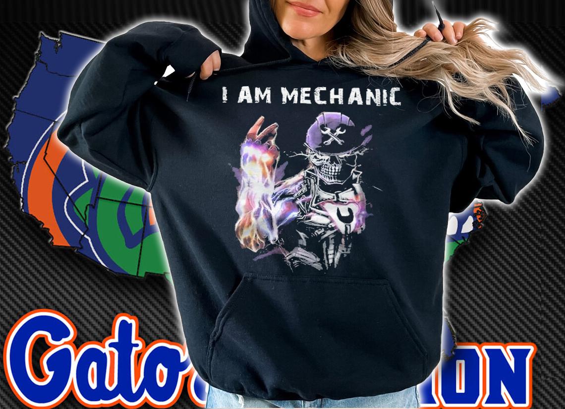 I am Mechanic Skeleton Thanos shirt hoodie
