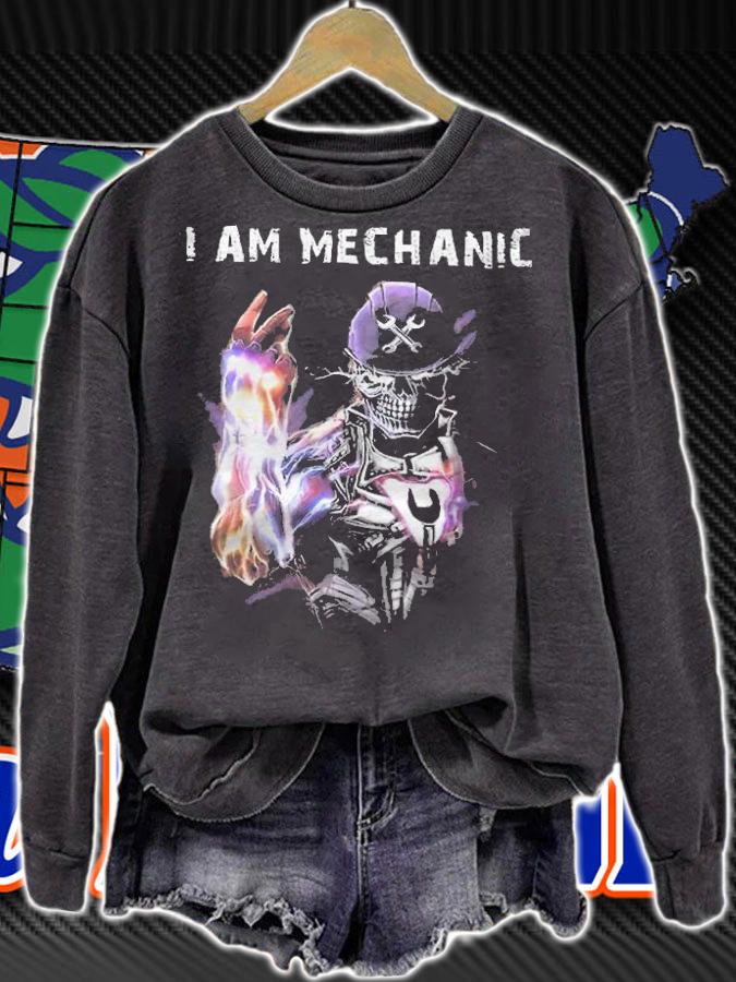 I am Mechanic Skeleton Thanos shirt sweatshirt