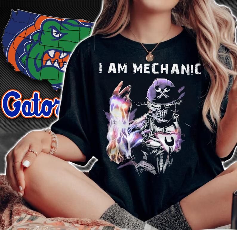 I am Mechanic Skeleton Thanos shirt woman shirt