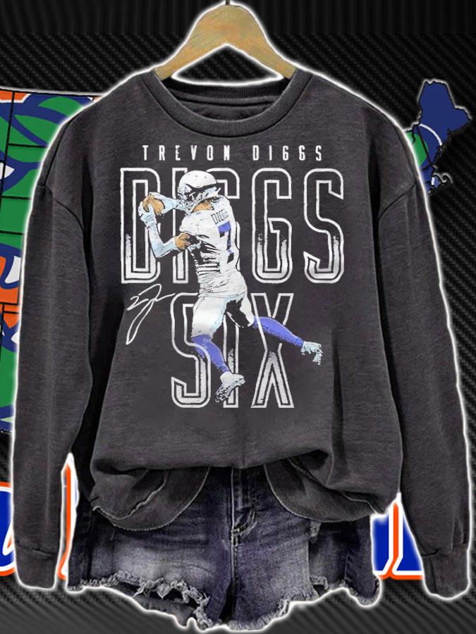 Trevon Diggs Diggs Six Dallas Football signature Shirt sweatshirt