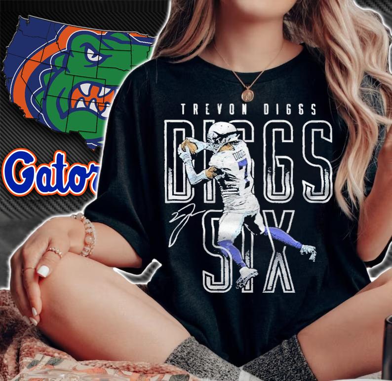 Trevon Diggs Diggs Six Dallas Football signature Shirt woman shirt