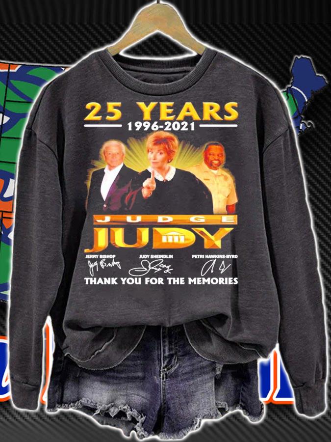 25 years 1996-2021 Judge Judy signatures t-shirt