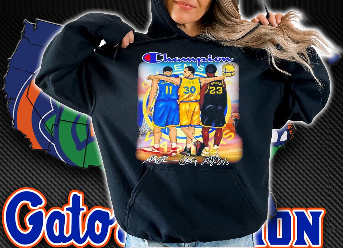 Champion Golden State Warriors Thompson Curry Green Signatures Shirt hoodie