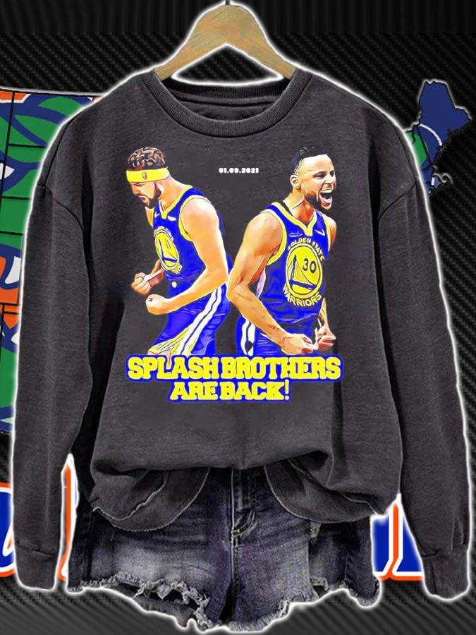 Curry And Thompson Splash Brothers Are Back Basketball Shirt sweatshirt