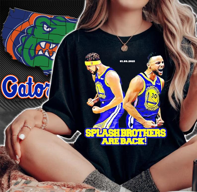 Curry And Thompson Splash Brothers Are Back Basketball Shirt woman shirt