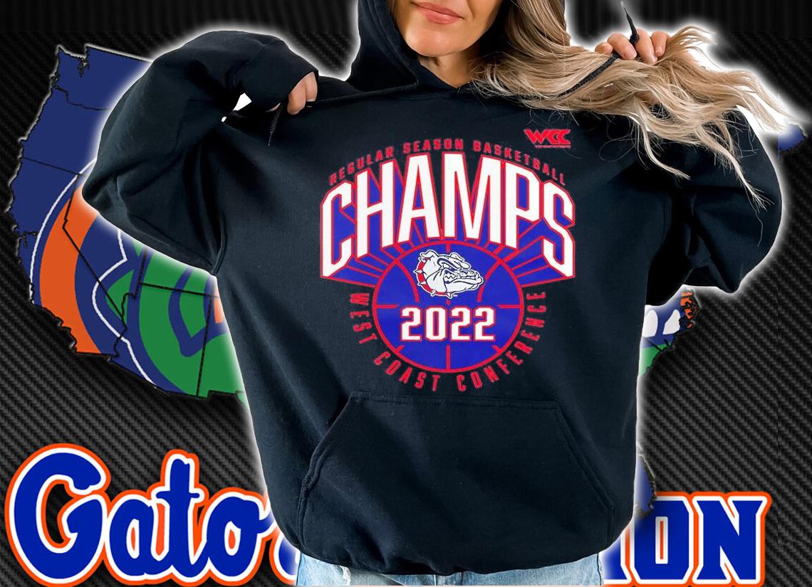 Gonzaga Bulldogs 2022 WCC Men's Basketball Regular Season Champions T-Shirt hoodie