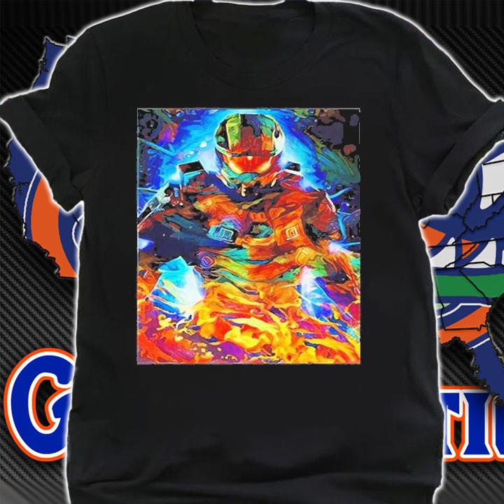 Halo  Colorful Chief Fire T-Shirt shirt