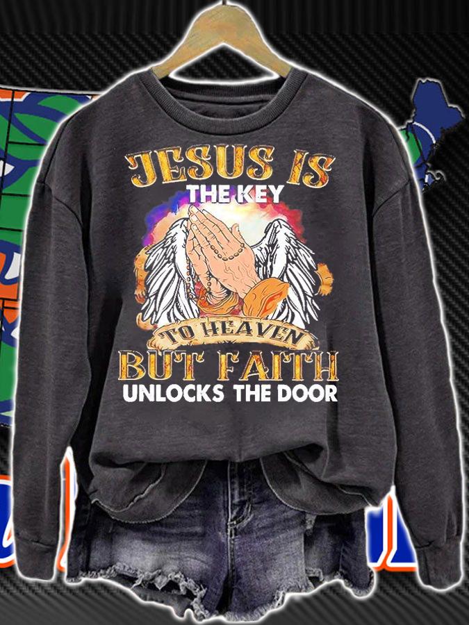 Jesus Is The Key To Heaven Unlocks The Door T-Shirt sweatshirt