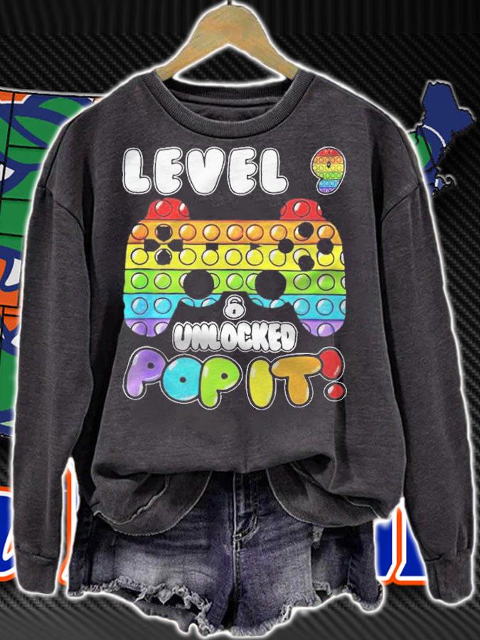 Level 9 unlocked pop it T-shirt sweatshirt