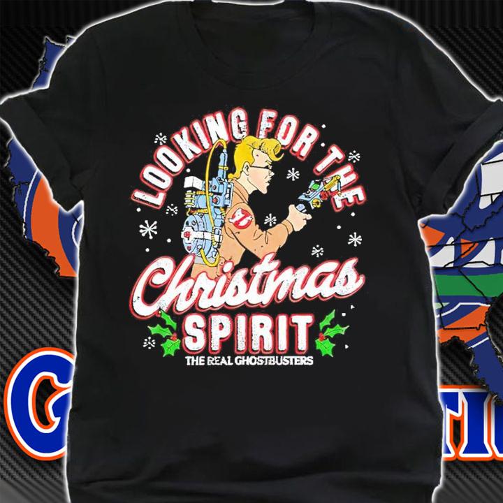 Looking For The Christmas Spirit The Real Ghostbusters T-Shirt shirt