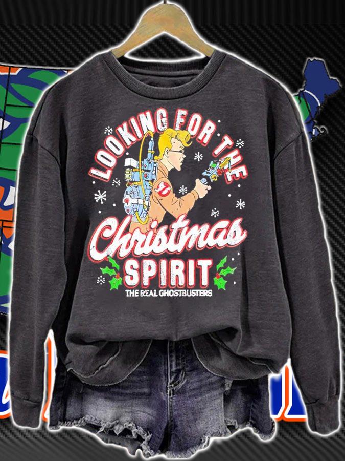 Looking For The Christmas Spirit The Real Ghostbusters T-Shirt sweatshirt