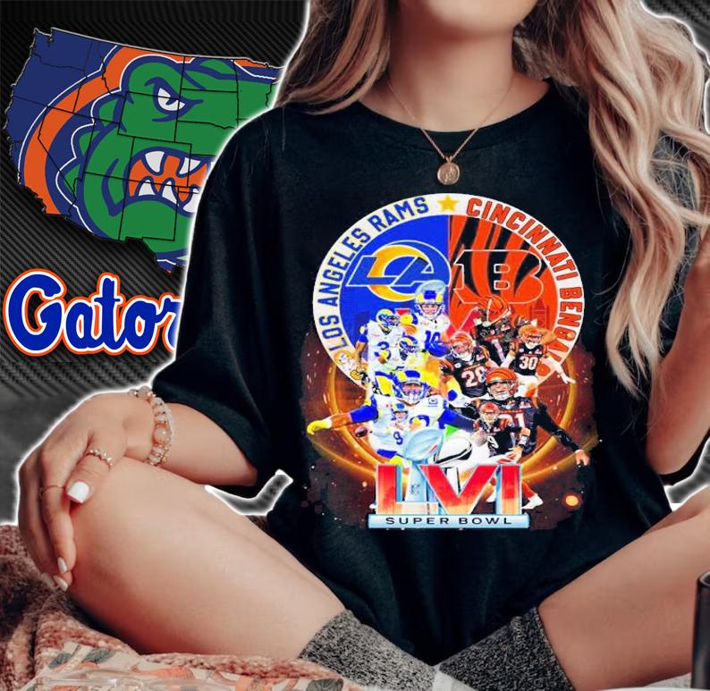 Los Angeles Rams Vs Cincinnati Bengals LVI Super Bowl Shirt woman shirt