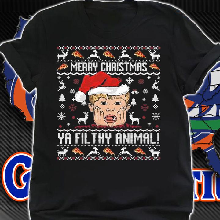 Merry Christmas Ya Filthy Animal Sweater T-Shirt shirt