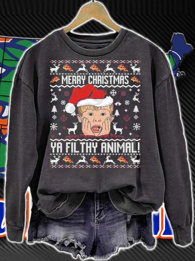 Merry Christmas Ya Filthy Animal Sweater T-Shirt sweatshirt