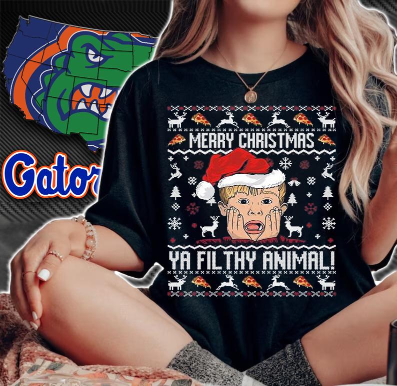 Merry Christmas Ya Filthy Animal Sweater T-Shirt woman shirt