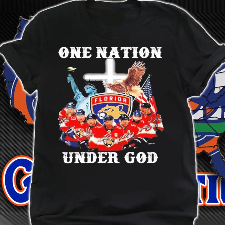 One Nation Under God Florida Panthers Signatures Shirt shirt
