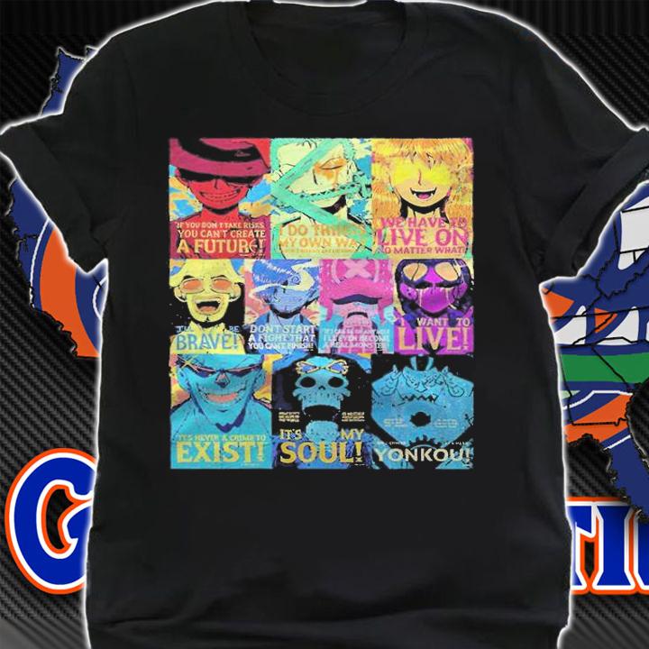 One Piece anime Crew with Jinbe T-shirt shirt