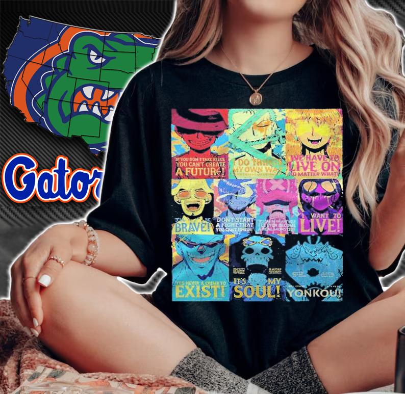One Piece anime Crew with Jinbe T-shirt woman shirt