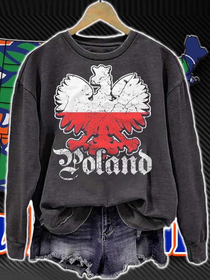 Poland Polish Eagle Flag Coat Of Arms Warsaw Fan Shirt sweatshirt