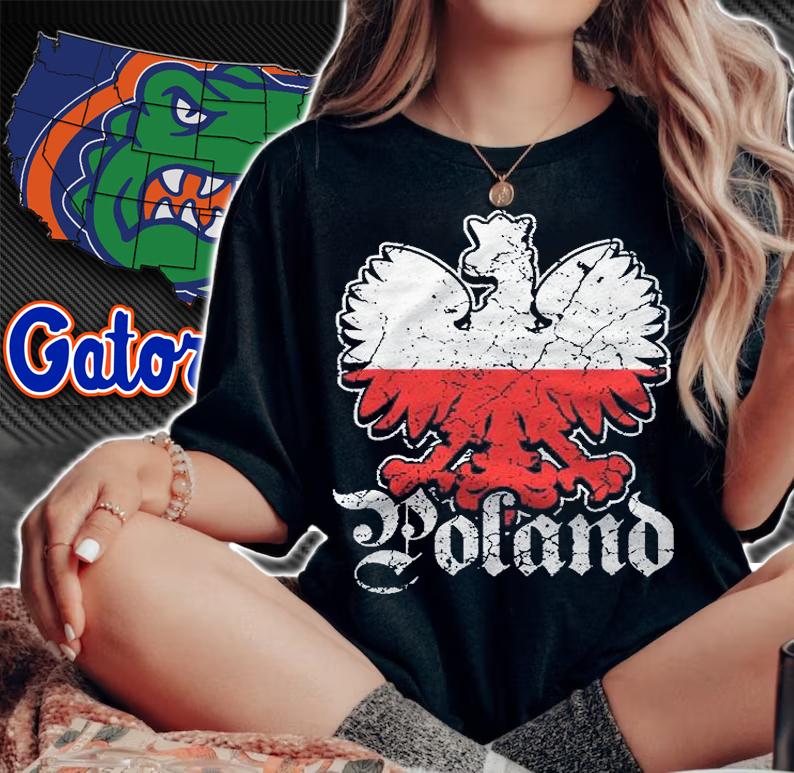 Poland Polish Eagle Flag Coat Of Arms Warsaw Fan Shirt woman shirt