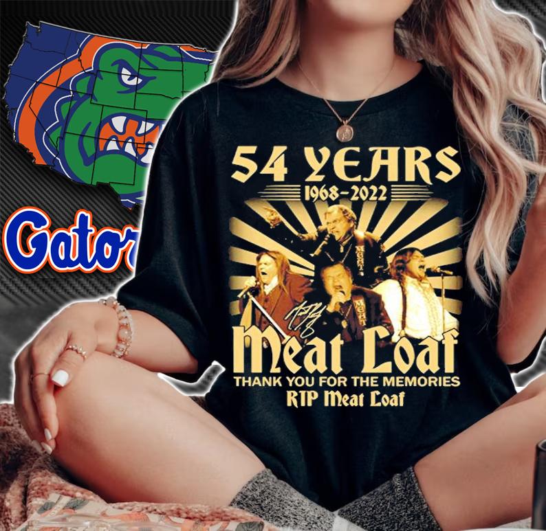 Rip Meat Loaf 54 Years 1968 2022 Signature Thank You For The Memories T-Shirt woman shirt
