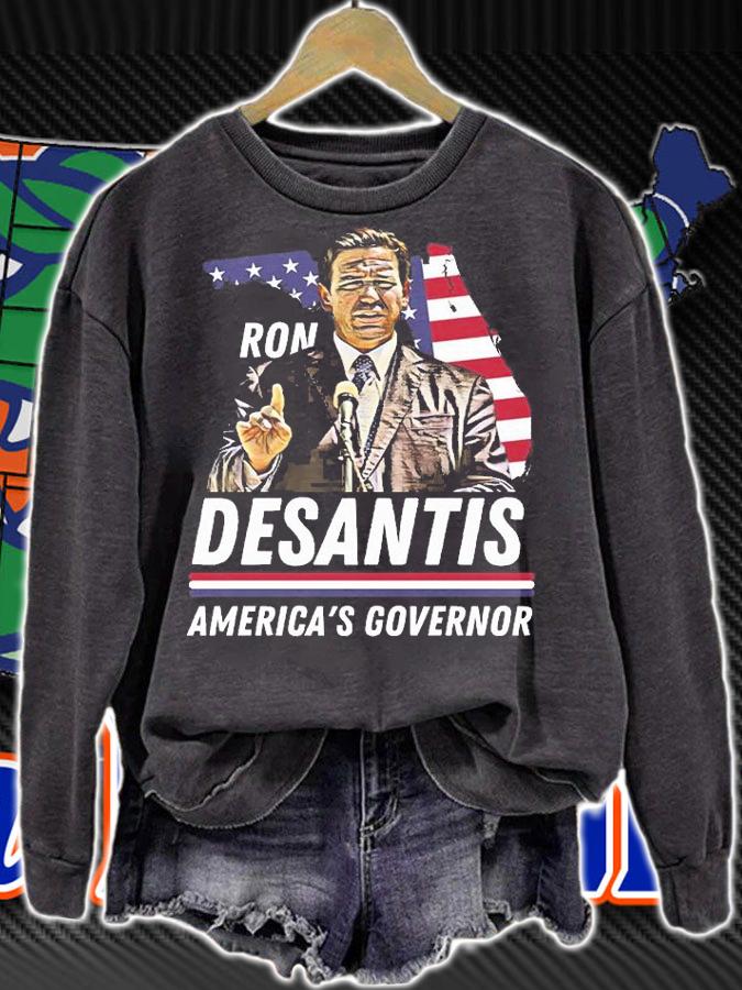 Ron Desantis America's Governor Patriotic Florida T-Shirt