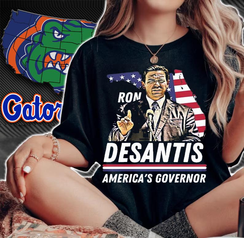 Ron Desantis America's Governor Patriotic Florida T-Shirt
