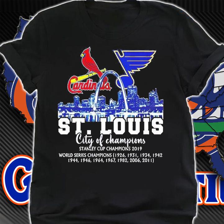 St. Louis City Of Champions World Series Champions T-Shirt shirt