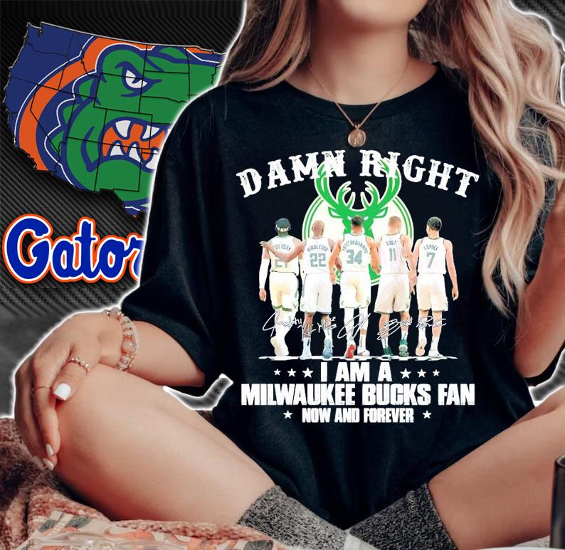 I am a Milwaukee Bucks fan now and forever signatures shirt woman shirt