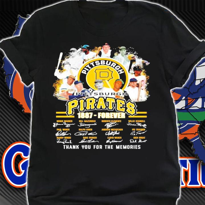 Pittsburgh Pirates 1887 forever signatures shirt shirt