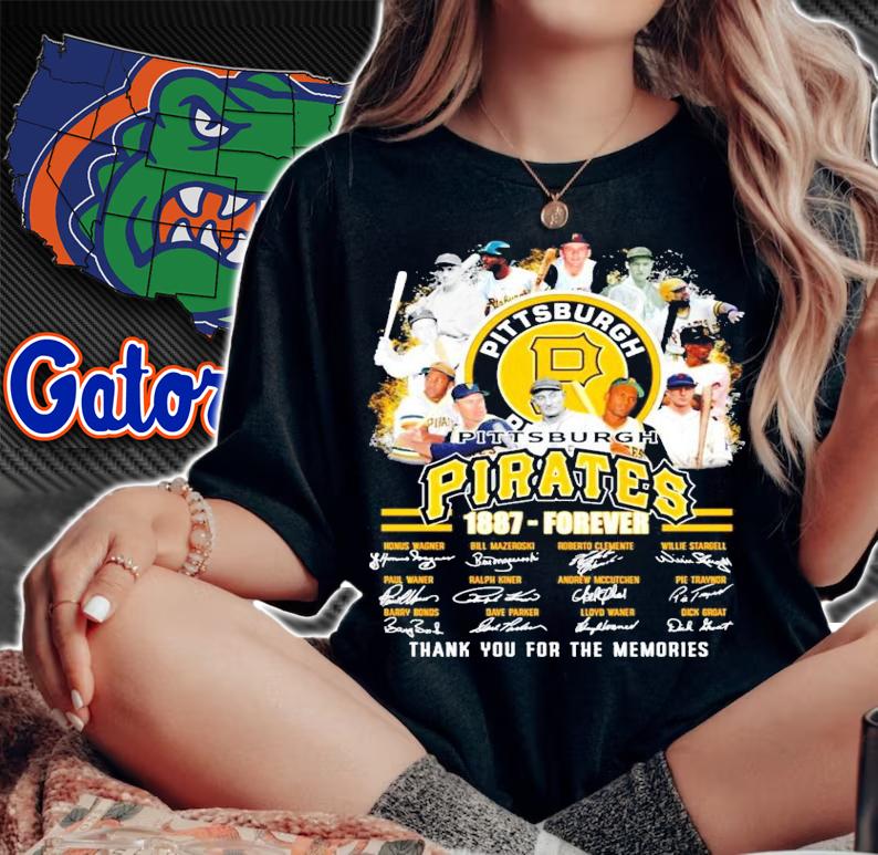 Pittsburgh Pirates 1887 forever signatures shirt woman shirt
