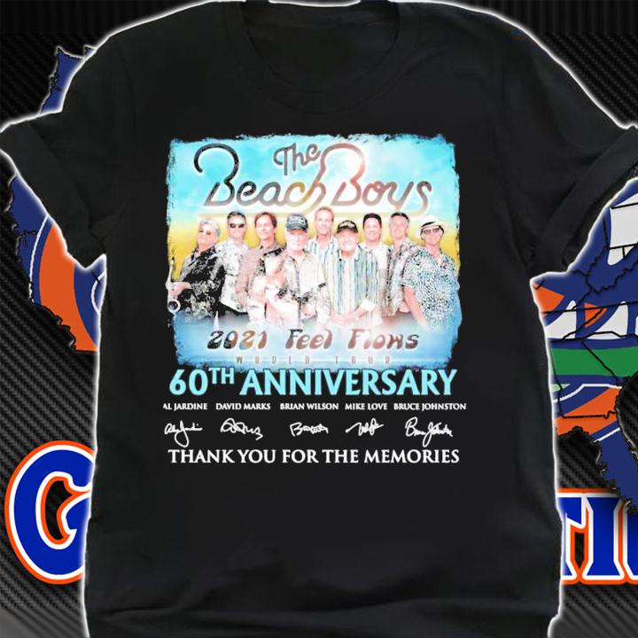 The Beach Boys 2021 feel flows 60th anniversary signatures shirt